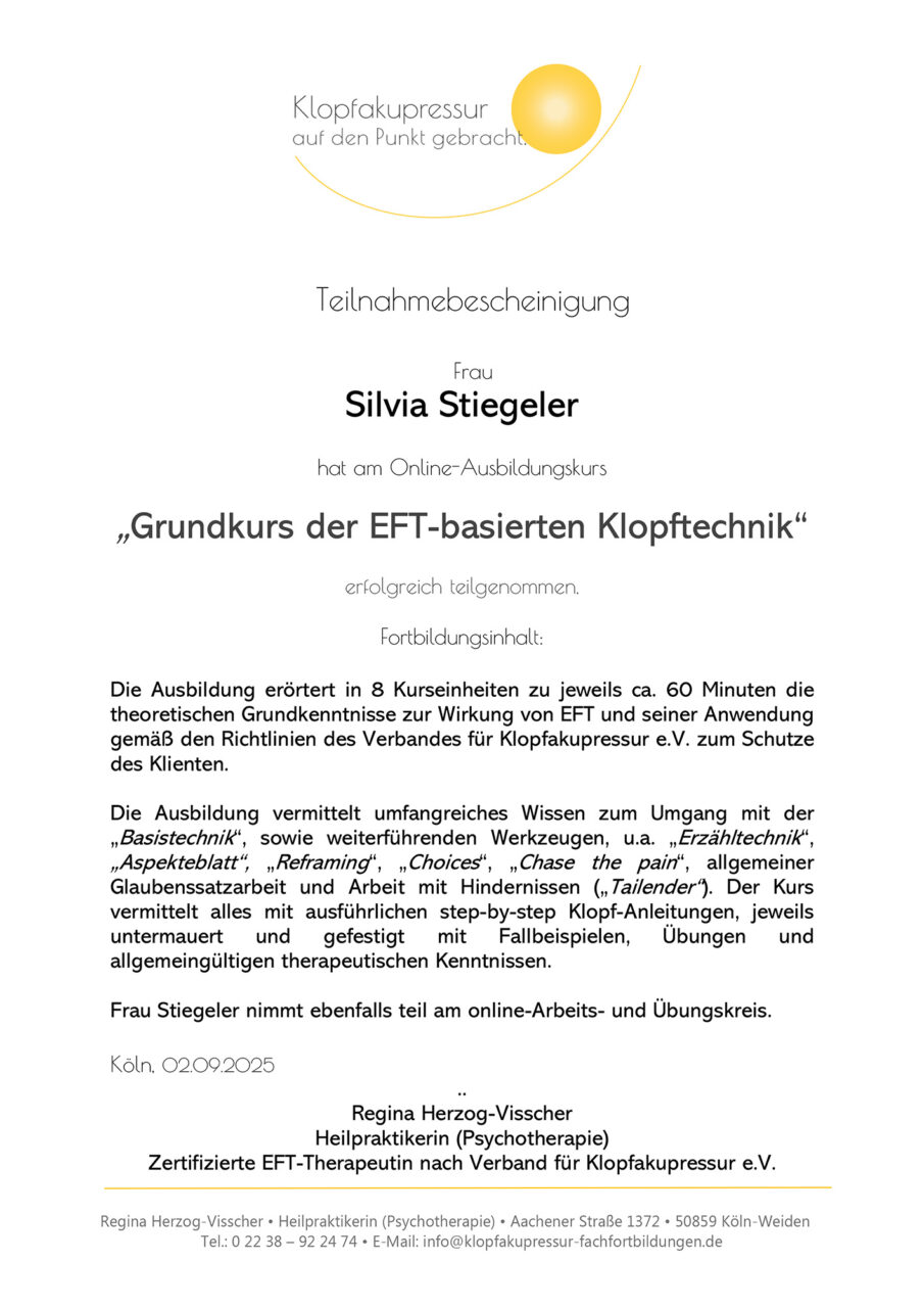 Mentaltraining Freiburg klopfakupressur